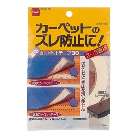 Nitoms T2680 Adsorption Carpet Tape, 30, For 2 - 3 Tatami Mats, Anti-Slip, Less Glue Residue, Living Room, Mat, Rug, Width 1.2 inches (30 mm) x Length 3.9 ft (9 m)