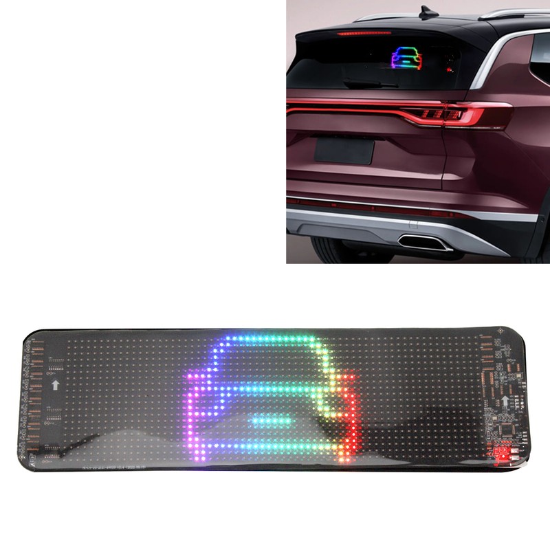 LED Car Sign Flexible Bluetooth App Control Programmable Scrolling Panel