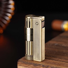 Lighter, Kerosene Lighter, Refillable, Windproof Flame,Beautifully Designed, Candle，Outdoor Barbecue Camping (Does not Contain Fuel) 02