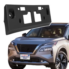 ABS Front License Plate Holder Compatible with 2021 Nissan Rogue, Anti-Vibration License Plate Mounting Bracket, Rust-Proof Replacement Frames with Screws, Quick Installation