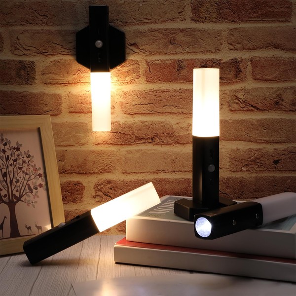 Tujoe Tujoe 4 Pcs Motion Sensor Night Light USB Rechargeable