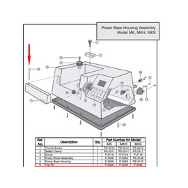 Edhard P-2046 Trip Pin for Power Base