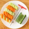 Bessy shop Fruit Spiral,2 PCS Vegetable Spiral Cutter,Manual Carrot Cucumber
