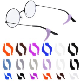 Josojoou 18 pairs of Glasses Ear Grip, Silicone Ear Hooks For Glasses, Anti-slip Anchor Glass Grip Suitable for Sports and Work (mixed color)