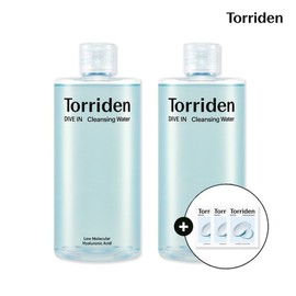 1+1 Dive-in Hyaluronic Acid Cleansing Water 400ml x2 + (Dive-in Cleansing Foam 2ml x3) / 1+1다이브인 히알루론산 클렌징 워터 400ml x2개 +(다이브인 클렌징폼 2mlx3개 증정)