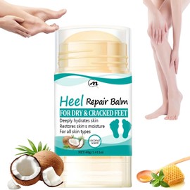 Foot Cream for Dry Feet,Heel Balm for Cracked Feet Treatment,Cracked Heel Repair Stick,Cracked Heel Cream,Foot Moisturiser,Light in Texture,Deeply Moisturizing for All Skin Types,Multi-Purpose Use