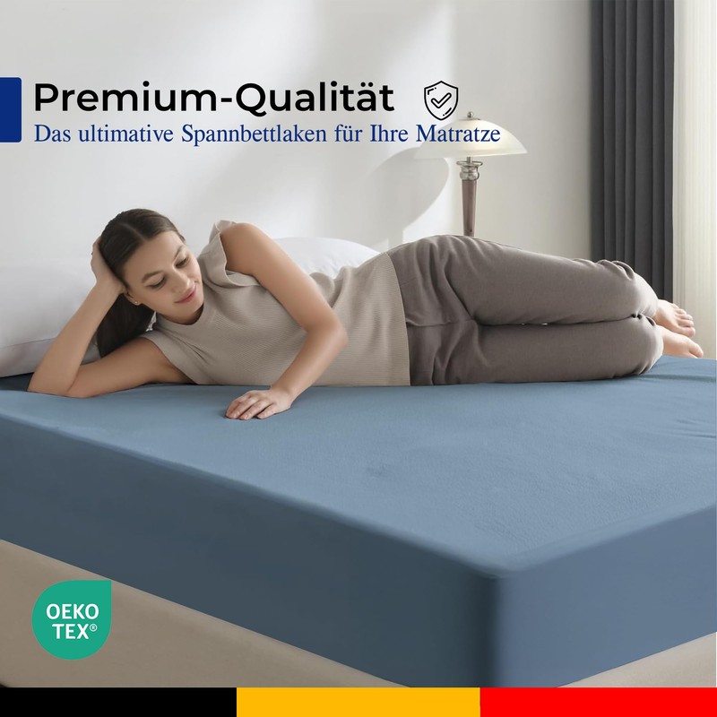 UNIVERSEL Cotton & Jersey Fitted Sheet - Premium Comfort in