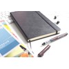 Silvine A5 Executive Soft Feel Notebook Black. 160 Pages (80