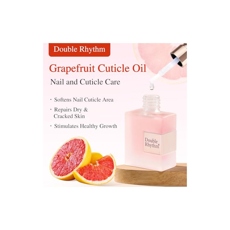 Double Rhythm Aceite Natural Para Cutículas Revitalizante Para Uñas, Suavizante