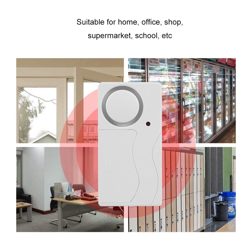 Wireless Door Burglar Alarm Security System Vibration Magnet Sensor Remote