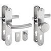 Stahlia Lia Long Plate Handle Set Brushed Stainless Steel |