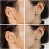 Daith Piercing G23 Titanium + CZ 16G Heart Hinge Seamless