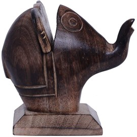 Earthly Home Handcrafted Wooden Spectacle Eyeglasses Holder Classic Elephant Eyewear Retainer-Sunglasses Holder Display Stand, Spectacle Stand- Optical Glass Accessories, Home Office Desk Décor (7'' Lx 3.4" W)