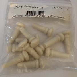 Martin 12 New White, cream  CF Martin Acoustic Guitar End Pins For Guitar Strap