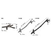 10 Pack Black Twig Pulls Branch Zinc Alloy Decorative Cabinet