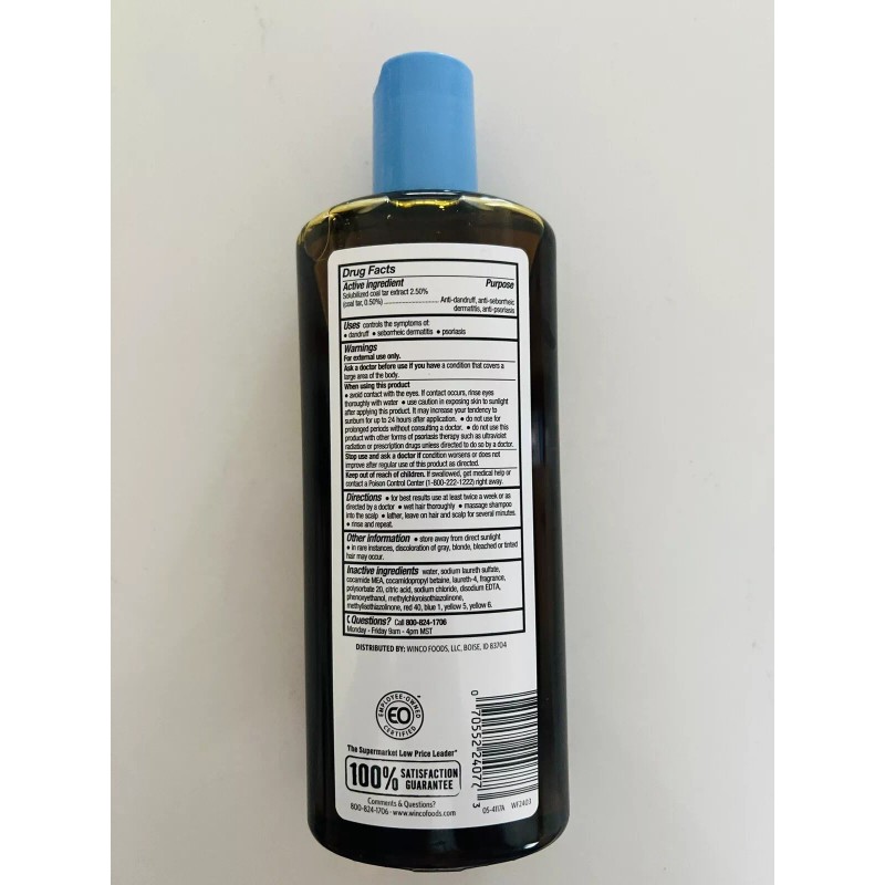 Winco Therapeutic Coal Tar Anti Dandruff Psoriasis Shampoo 16 oz