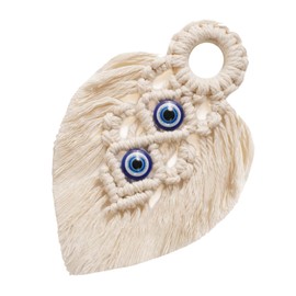 OHPHCALL Bohemian Woven Hanging Tapestry Hand Made Macrame Wall Decor with Tassels for Home Decoration Lightweight and Compact for Bedrooms Living Rooms and Meditation