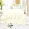 PiccoCasa Ruffled Pillow Shams Set of 2, Soft Breathable Pillow