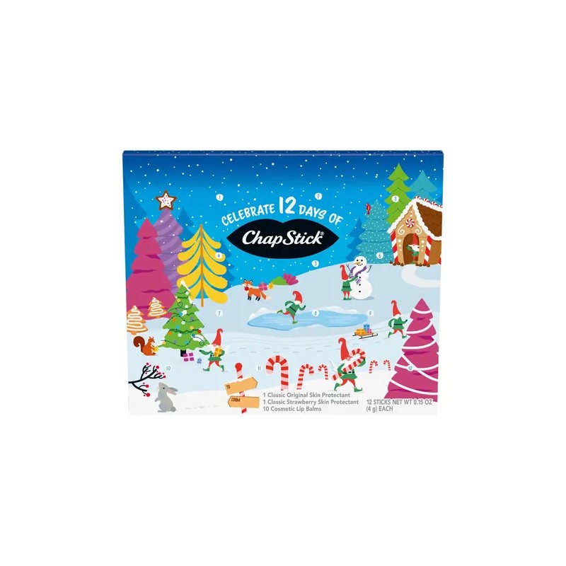 Set De Regalo De Bálsamo Labial Con Calendario De Adviento
