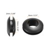 Rebower Rubber Grommets Flexible Wire Hole Plugs 10mm Mounting Diameter,