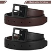 AWAYTR Reversible Kids Belts for Boys - Brown and Black