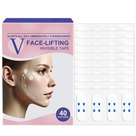 40 Pcs Invisible Face Lift Tape - Instant Makeup Tool & Waterproof For Wrinkles, Anti-Wrinkle Patches For An Instant Face Lift Tapes For Lifting Sagging Skin