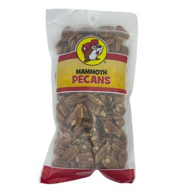 Buc-ee's Organic Pecans – Candied Pecans, Roasted, Salted, Glazed & Chocolate-Covered | Variety of Flavors | Whole & Halves | Non-GMO Snacks, Protein-Rich School Snacks (Mammoth, 12 Ounce)