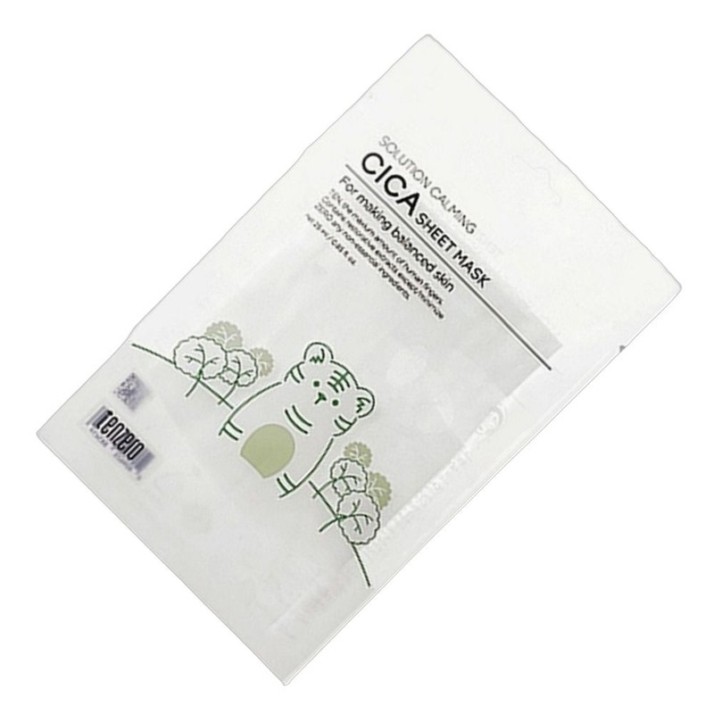 Ten Zero Facial Dermatology Disposable Mask Sheet Solution Calming Cica