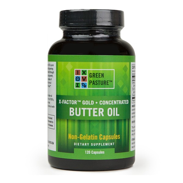 Green Pasture X Factor Gold Butter Oil 120 Capsules