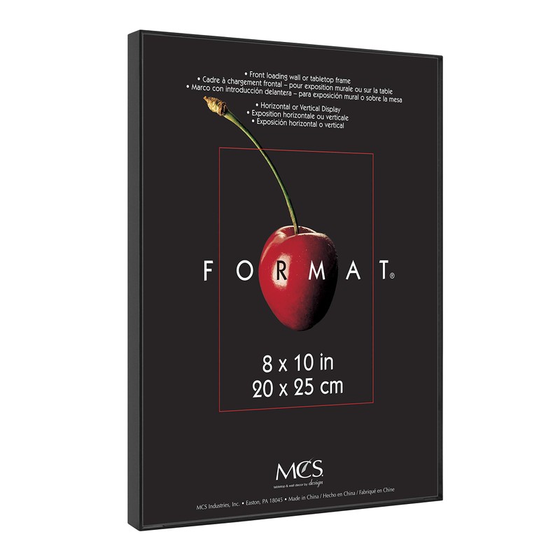 MCS Format Frame, Black, 8 x 10 in, 2 pk