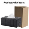 XNONE Tissue Box Cover PU Leather Tissue Box Holder Rectangle