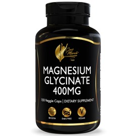 Cocó March N.M.D Magnesium Glycinate 400 mg – High Absorption Magnesium for Women & Men - Supplement for Sleep, Relaxation & Digestive Health – Gluten Free, Vegan, Soy & Dairy Free – 150 Capsules