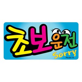 플로엠 차량용 스티커 300x150mm F0003 초보운전 Floem Car Sticker 300x150mm F0003 Beginner Driver