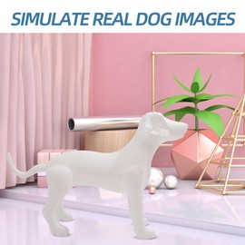 Mobestech Inflatable Dog Mannequin 31.5 Inch Standing Pet Clothing Display Model for Pet Shop Apparel Exhibition and Retail Store Counters