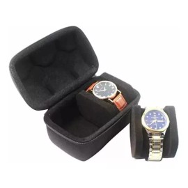 Estuchelandia Estuche Case De Viaje Reloj De Pulsera Joyas 2 Slots