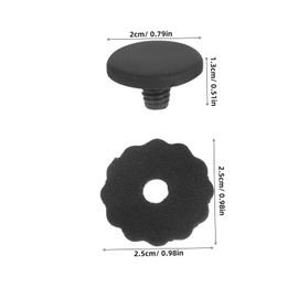 LEDmomo 4 Sets Umbrella Tip Cap Replacement Plastic Durable Umbrella Repair Top Cover for Folding Umbrellas Screw Diameter for Quick Repair and Easy Installation