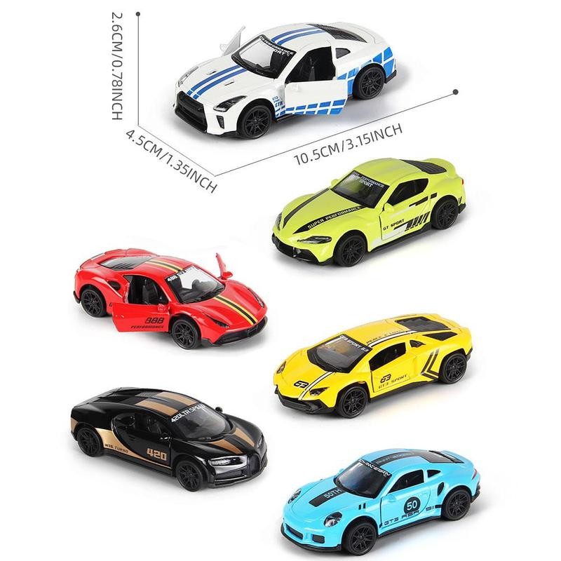 1/43 Alloy Car Model, 6 Counts/set Pull Back Car Model,