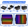 EXLIFBAG File Organizer, Fireproof File Box with Lids, Important Document