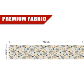 GAGEC Happy Hanukkah Table Runner Chanukah Menorah Decorations Jewish Traditional Holiday Party Indoor Decor for Home Kitchen Dining Room (Hanukkah)