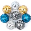 8 bolas de mosaico de cristal, esferas de mosaico, esferas