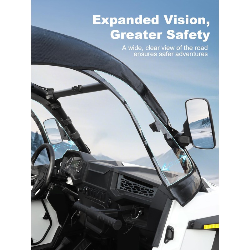 SKYJDM Soft Upper Doors with Side Mirror Cutout Compatible with