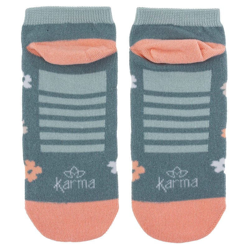 Karma Ankle Socks - One Size Fits Most, Flower Power,