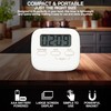 Digital Kitchen Timer Magnetic Backing Stand, Alarm LCD Timer for
