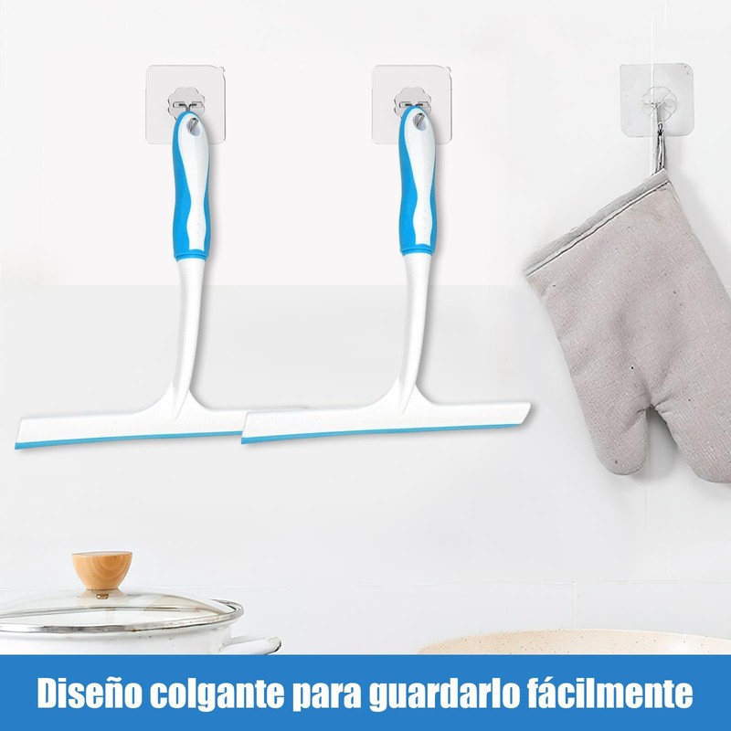 Jalador para Vidrios, Raspador de Microfibra y Limpiador de Ventanas