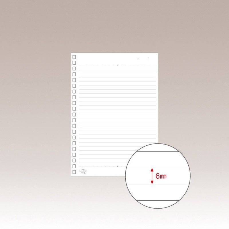 リヒトラブ ツイストノート 専用リーフ B6 21穴 B罫 10個セット