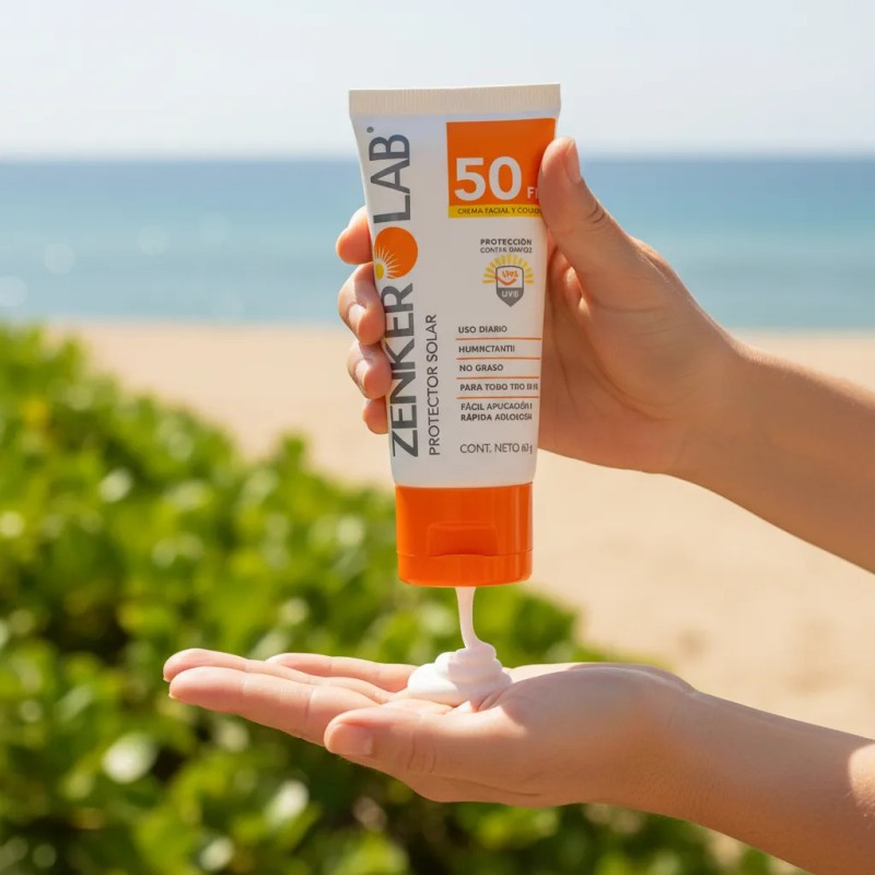Bloqueador Protector Solar Zenker Lab Fps Crema