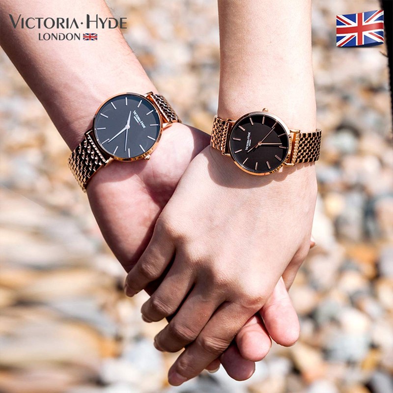VICTORIA HYDE Fashion Women Watches Analog Quartz Replaceble Stainless Steel