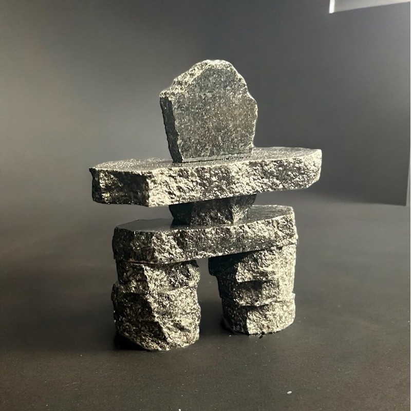 3.5" Tall Granite (Stone) Inukshuk