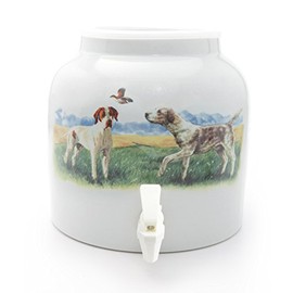 Bluewave Dogs & Duck Design Beverage Dispenser Crock