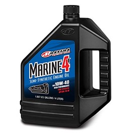 Maxima Racing Oils 30-529128 PWC Marine 4T 10w40 Semi-Synthetic Engine Oil 4L Bottle